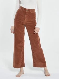 Thrills Co. Belle Cord Full Length Pant - Coffee 11 Thrills Co. Belle Cord Full Length Pant - Coffee