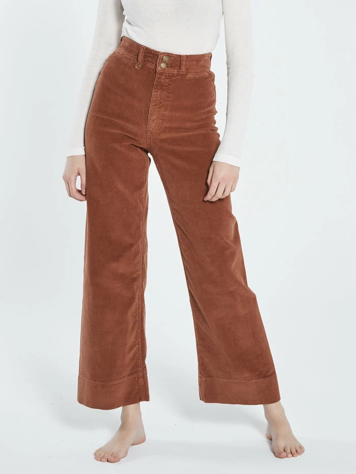 Thrills Co. Belle Cord Full Length Pant - Coffee 7 Thrills Co. Belle Cord Full Length Pant - Coffee