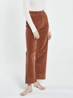 Thrills Co. Belle Cord Full Length Pant - Coffee