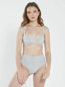 Thrills Co. Mallory High Cut Bikini Bottom - Steel Blue 1% For The Planet