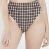 Thrills Co. Studio High Cut Bikini Bottom - Washed Cocoa 1% For The Planet