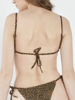 Thrills Co. Mild Animal Triangle Bikini Top - Bronze