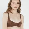 Thrills Co. Layla Underwire Bikini Top - Washed Cocoa