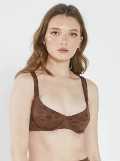 Thrills Co. Layla Underwire Bikini Top - Washed Cocoa