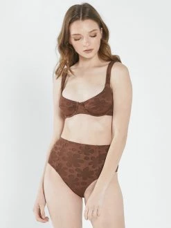 Thrills Co. Layla Underwire Bikini Top - Washed Cocoa