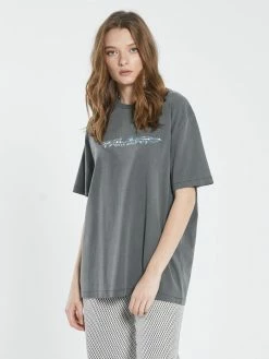 Thrills Co. New Arrivals Turbulent Box Fit Tee Dress - Merch Black