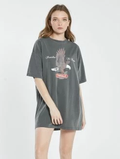 Thrills Co. Eternal Flight Box Fit Tee Dress - Merch Black New Arrivals
