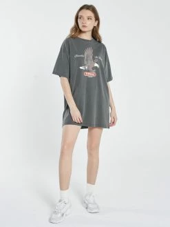 Thrills Co. Eternal Flight Box Fit Tee Dress - Merch Black New Arrivals 9 Thrills Co. Eternal Flight Box Fit Tee Dress - Merch Black New Arrivals