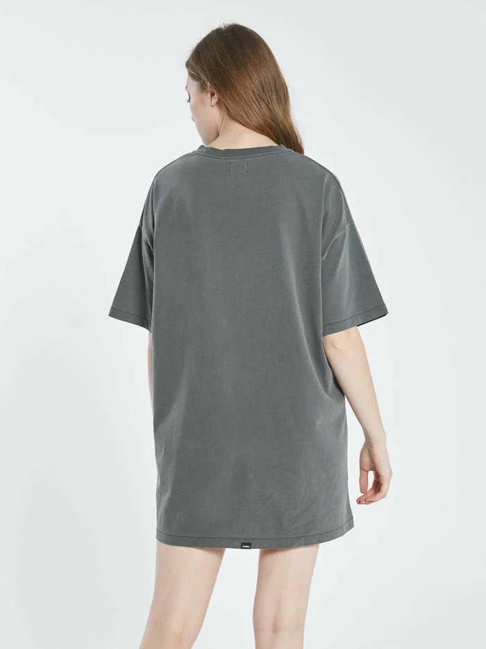 Thrills Co. Eternal Flight Box Fit Tee Dress - Merch Black New Arrivals 4 Thrills Co. Eternal Flight Box Fit Tee Dress - Merch Black New Arrivals